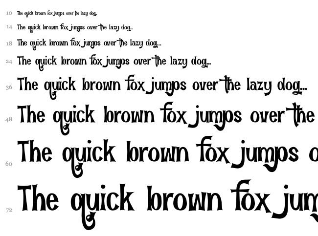 Fun in the Jungle font waterfall